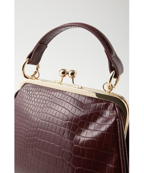 MOUSSY（マウジー）の「FAUX CROCO CRASP バッグ（ショルダーバッグ・レディース・キャメル/ボルドー・FREE）」の15枚目の写真