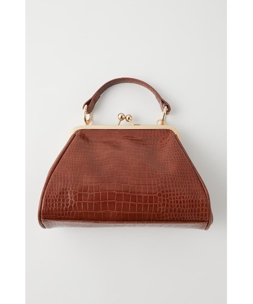 MOUSSY（マウジー）の「FAUX CROCO CRASP バッグ（ショルダーバッグ・レディース・キャメル/ボルドー・FREE）」の7枚目の写真