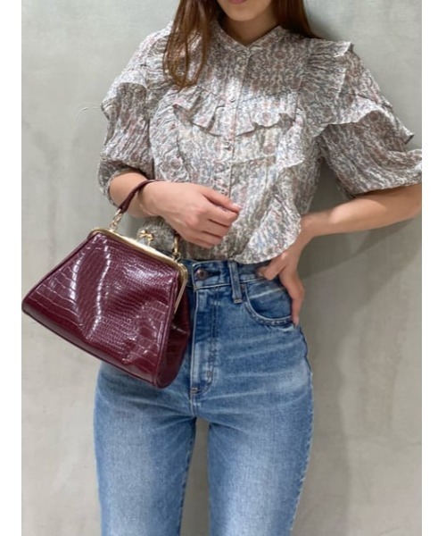 MOUSSY（マウジー）の「FAUX CROCO CRASP バッグ（ショルダーバッグ・レディース・キャメル/ボルドー・FREE）」の22枚目の写真