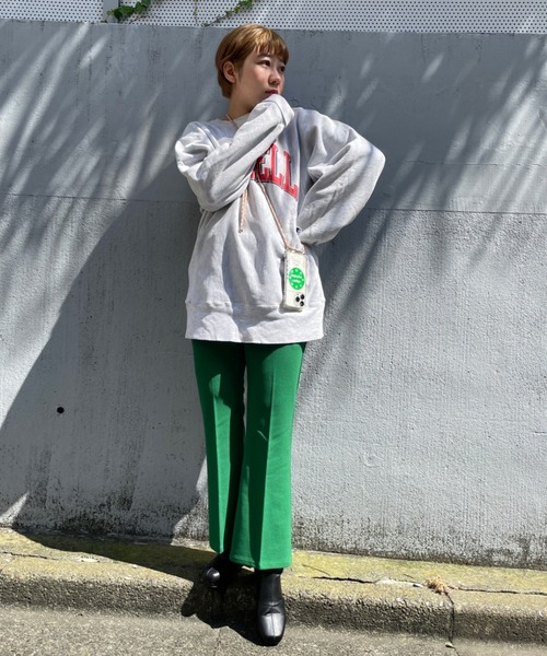 DuKKah（デュカ）の「Dukkah/【低身長向け】センタープレスフレアパンツ（スラックス・レディース・ダークブラウン/グリーン系その他/ブルー/ブラック/ベージュ系1/アイボリー/サックスブルー/グリーン・XS/S/SMALL/X-SMALL）」の6枚目の写真