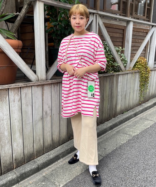 DuKKah（デュカ）の「Dukkah/【低身長向け】センタープレスフレアパンツ（スラックス・レディース・ダークブラウン/グリーン系その他/ブルー/ブラック/ベージュ系1/アイボリー/サックスブルー/グリーン・XS/S/SMALL/X-SMALL）」の2枚目の写真