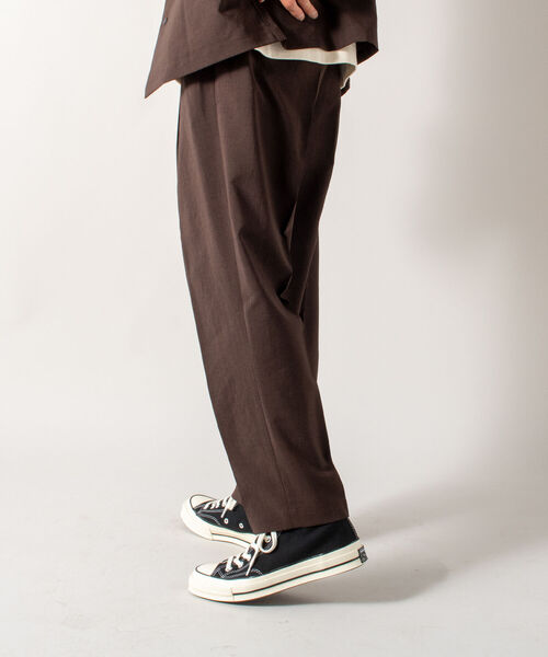 GLOSTER（グロスター）の「【GLOSTER/グロスター】EVALET QUICK DRY EASY PANTS イージーパンツ 21AW（その他パンツ・メンズ・ブラック/ダークブラウン/ベージュ系その他・MEDIUM/LARGE）」の9枚目の写真