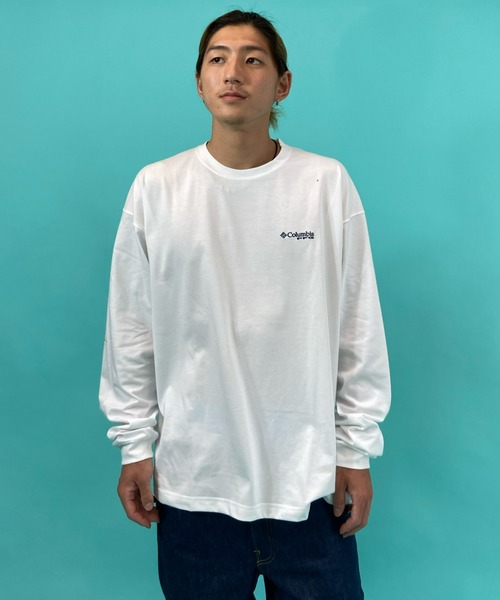新品　コロンビアPFG　高機能ロンＴ　ブルー系　Ｌ 新品コロンビアPFG高機能ロンTブルー系L