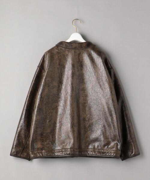 muller of yoshiokubo＞フェイクボア ノーカラーコート -2WAY- Ψ