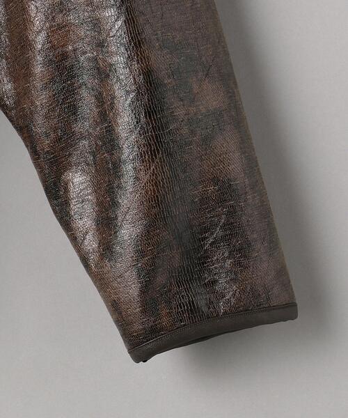 muller of yoshiokubo＞フェイクボア ノーカラーコート -2WAY- Ψ