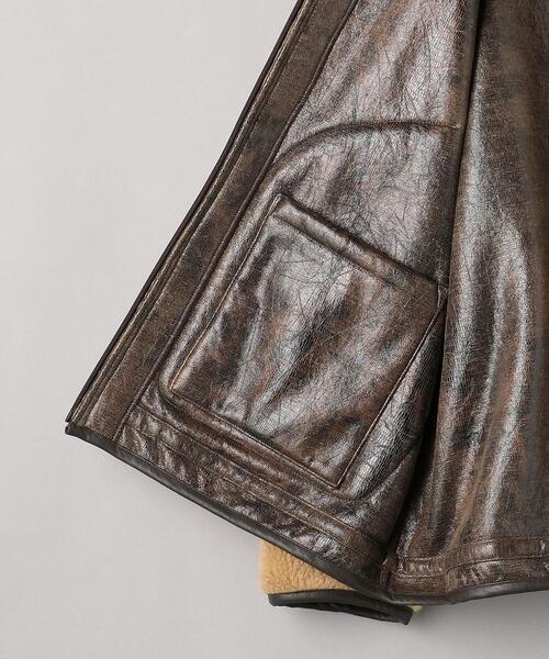 muller of yoshiokubo＞フェイクボア ノーカラーコート -2WAY- Ψ