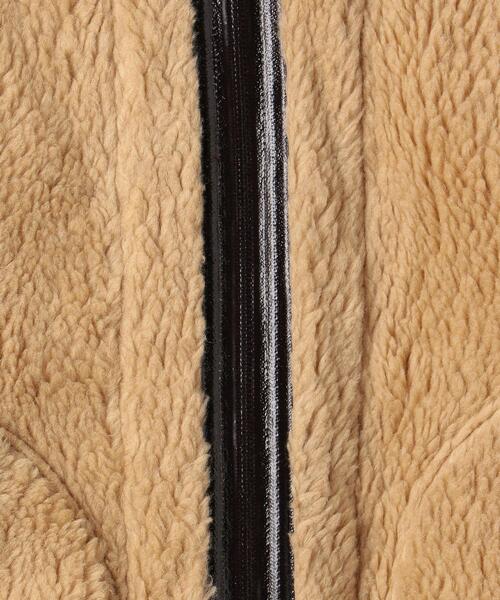 muller of yoshiokubo(ミュラーオブヨシオクボ)の「<muller of yoshiokubo>フェイクボア ノーカラーコート -2WAY- Ψ(ノーカラーコート・レディース・ダークブラウン・38)」の3枚目の写真