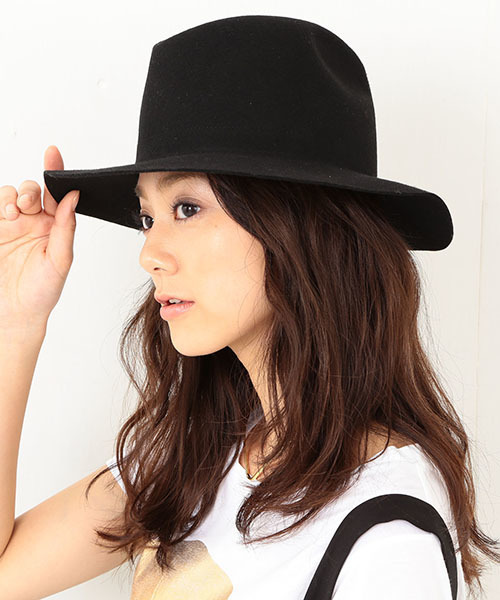 Ray BEAMS(レイビームス)の「SALTWATER COWBOY / FELT HAT(ハット・レディース・ブラック/ブラウン系その他・ONE SIZE)」の1枚目の写真