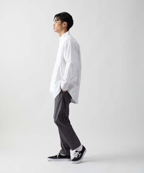 FREAK'S STORE（フリークスストア）の「ビックシルエット オックスフォード BDシャツ 長袖/ボタンダウンシャツ（シャツ/ブラウス・メンズ・チャコールグレー/その他13/ホワイト・MEDIUM/LARGE）」の9枚目の写真
