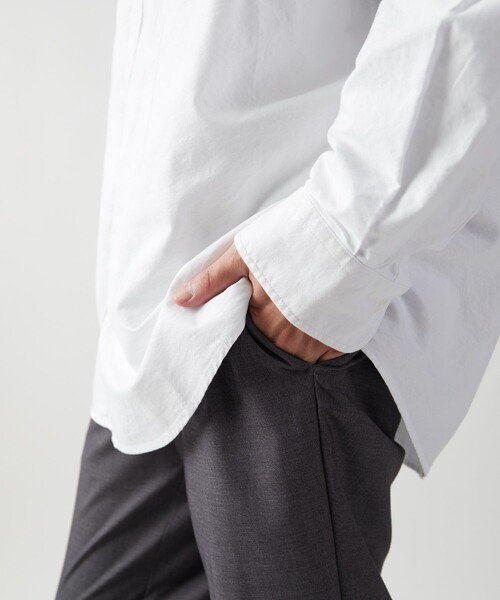 FREAK'S STORE（フリークスストア）の「ビックシルエット オックスフォード BDシャツ 長袖/ボタンダウンシャツ（シャツ/ブラウス・メンズ・チャコールグレー/その他13/ホワイト・MEDIUM/LARGE）」の10枚目の写真