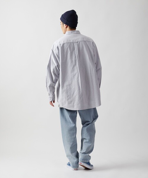FREAK'S STORE（フリークスストア）の「ビックシルエット オックスフォード BDシャツ 長袖/ボタンダウンシャツ（シャツ/ブラウス・メンズ・チャコールグレー/その他13/ホワイト・MEDIUM/LARGE）」の12枚目の写真