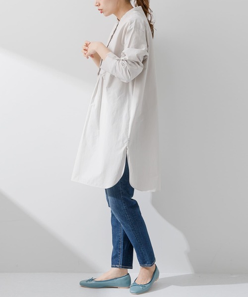 URBAN RESEARCH Sonny Label（アーバンリサーチサニーレーベル）の「キルティングチュニックシャツ（シャツ/ブラウス・レディース・ライトグレー/ホワイト/ブラック・FREE）」の13枚目の写真