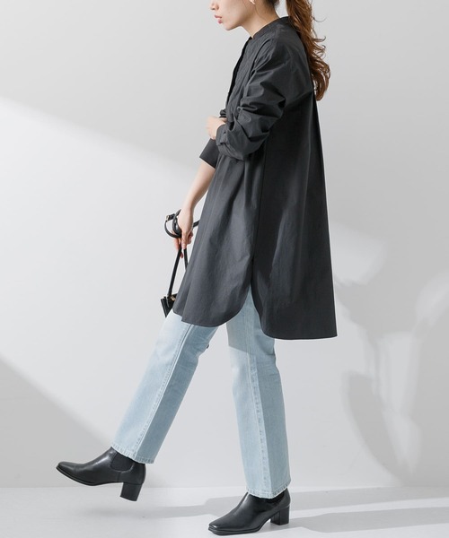 URBAN RESEARCH Sonny Label（アーバンリサーチサニーレーベル）の「キルティングチュニックシャツ（シャツ/ブラウス・レディース・ライトグレー/ホワイト/ブラック・FREE）」の14枚目の写真