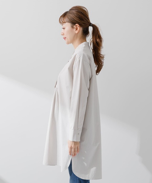 URBAN RESEARCH Sonny Label（アーバンリサーチサニーレーベル）の「キルティングチュニックシャツ（シャツ/ブラウス・レディース・ライトグレー/ホワイト/ブラック・FREE）」の17枚目の写真