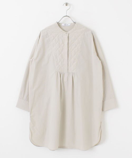 URBAN RESEARCH Sonny Label（アーバンリサーチサニーレーベル）の「キルティングチュニックシャツ（シャツ/ブラウス・レディース・ライトグレー/ホワイト/ブラック・FREE）」の6枚目の写真