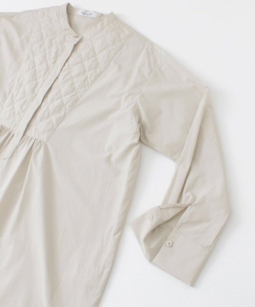 URBAN RESEARCH Sonny Label（アーバンリサーチサニーレーベル）の「キルティングチュニックシャツ（シャツ/ブラウス・レディース・ライトグレー/ホワイト/ブラック・FREE）」の12枚目の写真