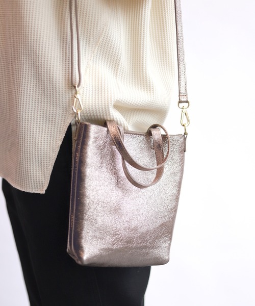 SLOBE IENA（スローブイエナ）の「【MAISON VINCENT/メゾン　ヴァンサン】 ミニショルダーバッグ◆（ショルダーバッグ・レディース・マスタード/ゴールド・FREE）」の2枚目の写真