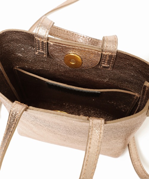 SLOBE IENA（スローブイエナ）の「【MAISON VINCENT/メゾン　ヴァンサン】 ミニショルダーバッグ◆（ショルダーバッグ・レディース・マスタード/ゴールド・FREE）」の15枚目の写真