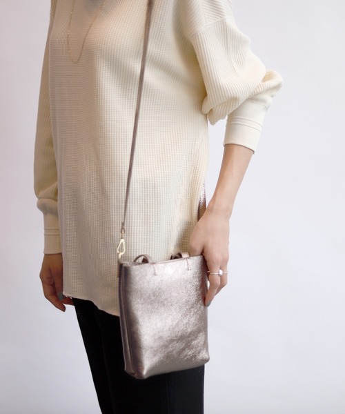 SLOBE IENA（スローブイエナ）の「【MAISON VINCENT/メゾン　ヴァンサン】 ミニショルダーバッグ◆（ショルダーバッグ・レディース・マスタード/ゴールド・FREE）」の8枚目の写真