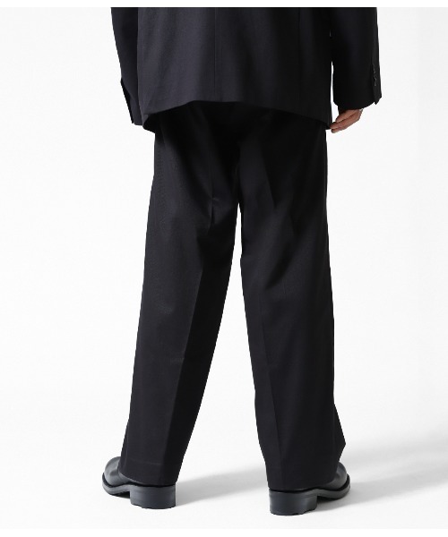 ARKnets（アークネッツ）の「PORT BY ARK / ポートバイアーク：2tuck Trousers：PO10-P002[COR]（チノパンツ・メンズ・ブラック/オリーブ・1/2）」の9枚目の写真