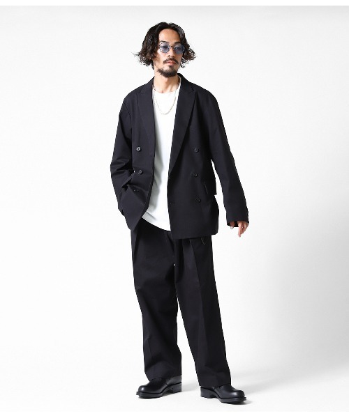 ARKnets（アークネッツ）の「PORT BY ARK / ポートバイアーク：2tuck Trousers：PO10-P002[COR]（チノパンツ・メンズ・ブラック/オリーブ・1/2）」の11枚目の写真