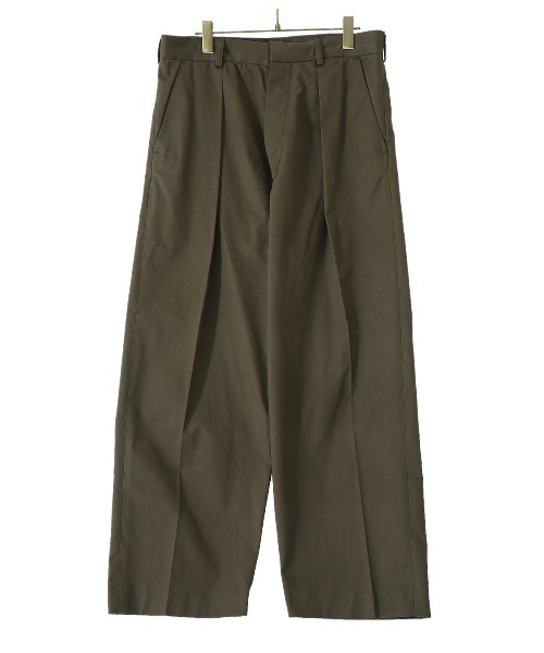 ARKnets（アークネッツ）の「PORT BY ARK / ポートバイアーク：2tuck Trousers：PO10-P002[COR]（チノパンツ・メンズ・ブラック/オリーブ・1/2）」の22枚目の写真