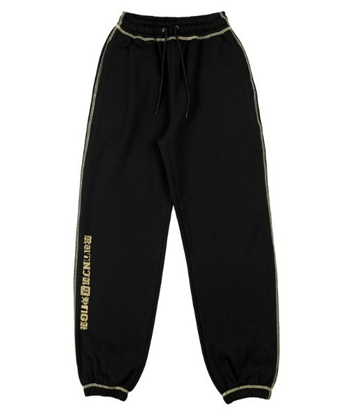 runningHIGH(ランニングハイ)の「【running high/ランニングハイ】STITCH POINT JOGGER SWEAT PANTS ステッチ ポイント ロゴ ジョガー スウェット パンツ(スウェットパンツ・レディース・ブラック/ブルー/ライトグレー・ONE SIZE)」の7枚目の写真
