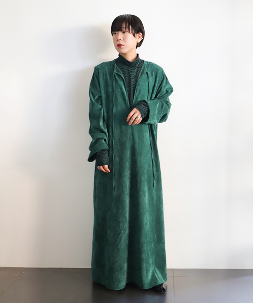CITYSHOP（シティーショップ）の「VELVETEEN KAFTAN DRESS：ワンピース