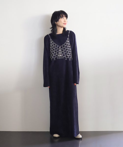 CITYSHOP（シティーショップ）の「VELVETEEN KAFTAN DRESS：ワンピース