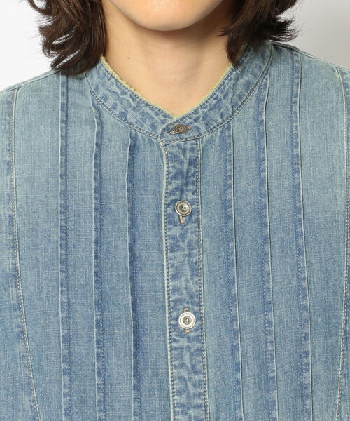 Rinajour(リナジュール)の「Rinajour(リナジュール) MEN'S デニムブザムシャツ(シャツ/ブラウス・メンズ・インディゴブルー/ライトインディゴブルー・SMALL/MEDIUM/X-LARGE/LARGE)」の5枚目の写真