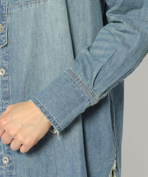Rinajour(リナジュール)の「Rinajour(リナジュール) MEN'S デニムブザムシャツ(シャツ/ブラウス・メンズ・インディゴブルー/ライトインディゴブルー・SMALL/MEDIUM/X-LARGE/LARGE)」の6枚目の写真
