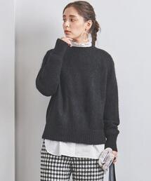 UNITED ARROWS | ＜UNITED ARROWS＞モヘヤ/ウール クルーネック ニット W(ニット/セーター)