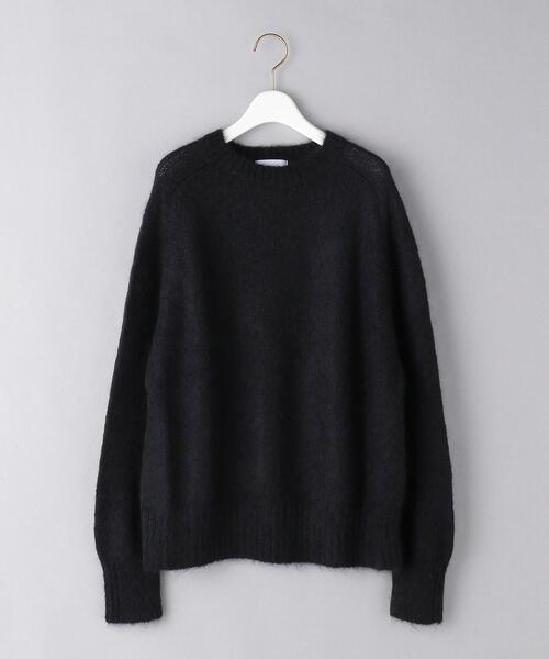 UNITED ARROWS（ユナイテッドアローズ）の「＜UNITED ARROWS＞モヘヤ/ウール クルーネック ニット W◆（ニット/セーター・レディース・ベージュ/ブラック/ケリー・FREE）」の20枚目の写真