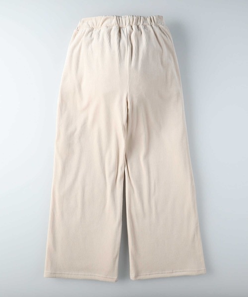 HONEYSUCKLE ROSE（ハニーサックルローズ）の「【HONEYSUCKLE ROSE】ベロアコールワイドパンツ（その他パンツ・レディース・ピンク/ダークグレー/ブラック/オフホワイト/グリーン/ベージュ・L/M）」の13枚目の写真