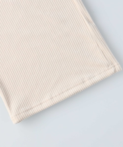 HONEYSUCKLE ROSE（ハニーサックルローズ）の「【HONEYSUCKLE ROSE】ベロアコールワイドパンツ（その他パンツ・レディース・ピンク/ダークグレー/ブラック/オフホワイト/グリーン/ベージュ・L/M）」の17枚目の写真