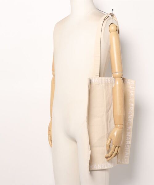 FRANKLIN & MARSHALL（フランクリンマーシャル）の「【Fl】【FRANKLIN&MARSHALL】Cotton canvas Tote（トートバッグ・レディース・ホワイト系その他/グリーン系その他/ブルー系その他/パープル系その他/レッド系その他・FREE）」の7枚目の写真