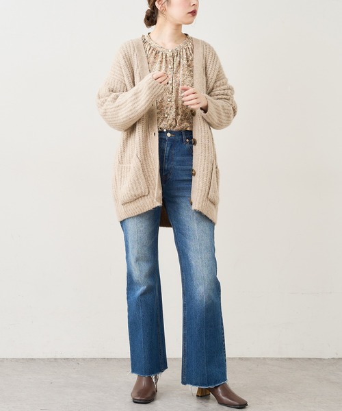 natural couture(ナチュラルクチュール)の「【WEB限定】たっぷりギャザーラグランパール釦ブラウス(シャツ/ブラウス・レディース・アイボリー/スミクロ/ミント/ピンクベージュ/その他1/その他2・FREE)」の20枚目の写真