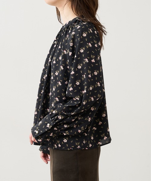 natural couture(ナチュラルクチュール)の「【WEB限定】たっぷりギャザーラグランパール釦ブラウス(シャツ/ブラウス・レディース・アイボリー/スミクロ/ミント/ピンクベージュ/その他1/その他2・FREE)」の9枚目の写真