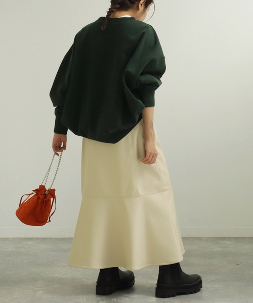 AULI(アウリィ)の「【低身長向けサイズ】美シルエットフェイクレザーマーメイドスカート(スカート・レディース・ブラック/ブラウン/アイボリー・S/XS)」の7枚目の写真