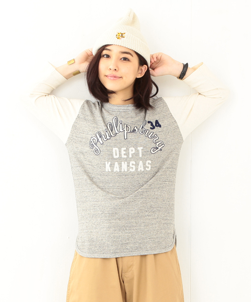 BEAMS BOY（ビームスボーイ）の「●CHESWICK / Baseball 7分袖 TEE 15SS（Tシャツ/カットソー・レディース・ホワイト系その他/グレー系その他・ONE SIZE）」の9枚目の写真