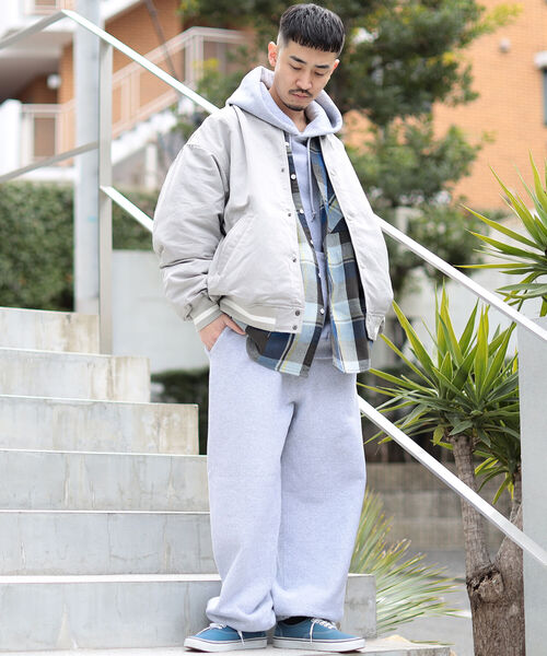 BEAMS(ビームス)の「BEAMS / 裏毛 ワイド スウェット パンツ(スウェットパンツ・メンズ・ネイビー/グレー系その他・SMALL/MEDIUM/LARGE)」の6枚目の写真