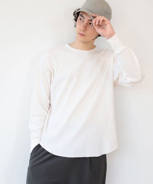 B:MING by BEAMS(ビーミングバイビームス)の「B:MING by BEAMS / リラックスフィット サーマル カットソー(Tシャツ/カットソー・メンズ・ライトグレー/ブラック/オフホワイト・SMALL/MEDIUM/LARGE/X-LARGE)」の11枚目の写真