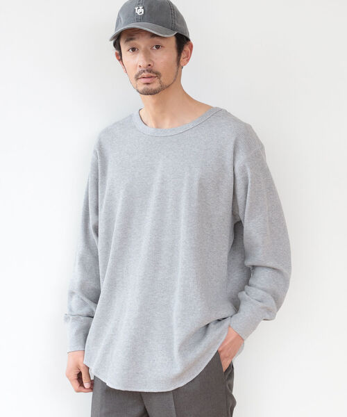B:MING by BEAMS(ビーミングバイビームス)の「B:MING by BEAMS / リラックスフィット サーマル カットソー(Tシャツ/カットソー・メンズ・ライトグレー/ブラック/オフホワイト・SMALL/MEDIUM/LARGE/X-LARGE)」の10枚目の写真