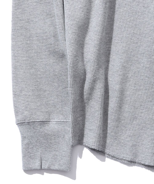 B:MING by BEAMS(ビーミングバイビームス)の「B:MING by BEAMS / リラックスフィット サーマル カットソー(Tシャツ/カットソー・メンズ・ライトグレー/ブラック/オフホワイト・SMALL/MEDIUM/LARGE/X-LARGE)」の7枚目の写真