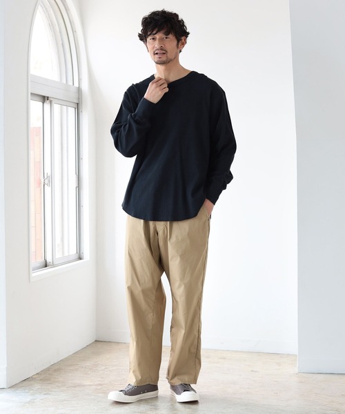 B:MING by BEAMS(ビーミングバイビームス)の「B:MING by BEAMS / リラックスフィット サーマル カットソー(Tシャツ/カットソー・メンズ・ライトグレー/ブラック/オフホワイト・SMALL/MEDIUM/LARGE/X-LARGE)」の19枚目の写真