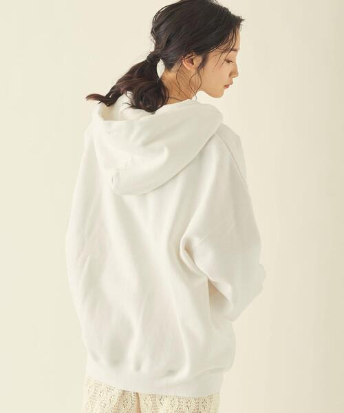 info. BEAUTY&YOUTH(インフォビューティアンドユース)の「【WEB限定】 <info. BEAUTY&YOUTH> スーパービッグ スウェット ジップパーカー(パーカー・メンズ・ホワイト/グレー/ダークグレー/ロイヤルブルー/ブラック・M/L/XL)」の15枚目の写真