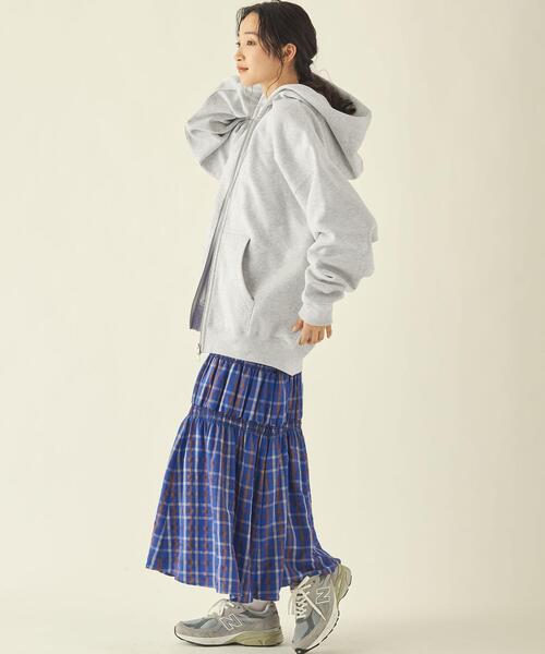 info. BEAUTY&YOUTH（インフォビューティアンドユース）の「【WEB限定】 ＜info. BEAUTY&YOUTH＞ スーパービッグ スウェット ジップパーカー（パーカー・メンズ・ダークグレー/ロイヤルブルー/グレー/ホワイト・XL/M/L）」の22枚目の写真