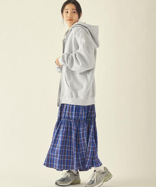 info. BEAUTY&YOUTH（インフォビューティアンドユース）の「【WEB限定】 ＜info. BEAUTY&YOUTH＞ スーパービッグ スウェット ジップパーカー（パーカー・メンズ・ダークグレー/ロイヤルブルー/グレー/ホワイト・XL/M/L）」の21枚目の写真