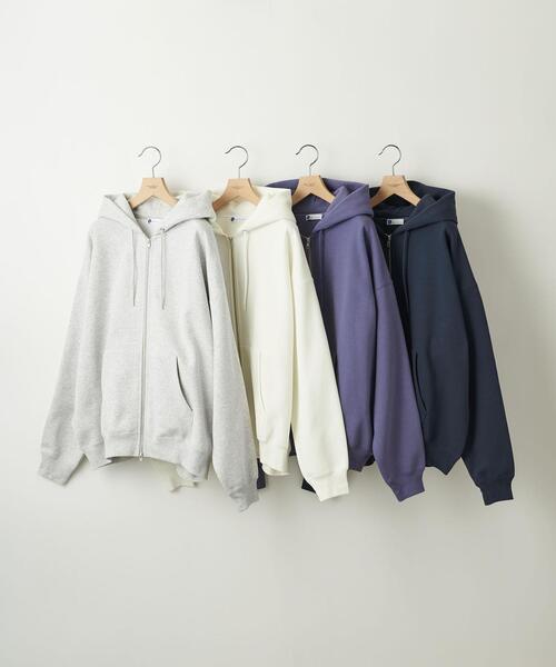 info. BEAUTY&YOUTH（インフォビューティアンドユース）の「【WEB限定】 ＜info. BEAUTY&YOUTH＞ スーパービッグ スウェット ジップパーカー（パーカー・メンズ・ダークグレー/ロイヤルブルー/グレー/ホワイト・XL/M/L）」の17枚目の写真