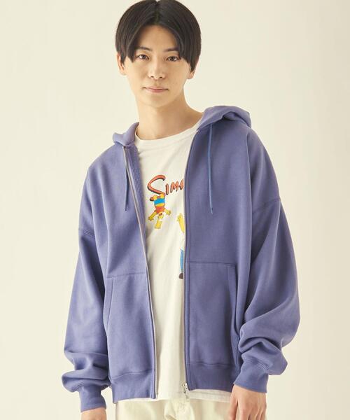 info. BEAUTY&YOUTH(インフォビューティアンドユース)の「【WEB限定】 <info. BEAUTY&YOUTH> スーパービッグ スウェット ジップパーカー(パーカー・メンズ・ホワイト/グレー/ダークグレー/ロイヤルブルー/ブラック・M/L/XL)」の5枚目の写真